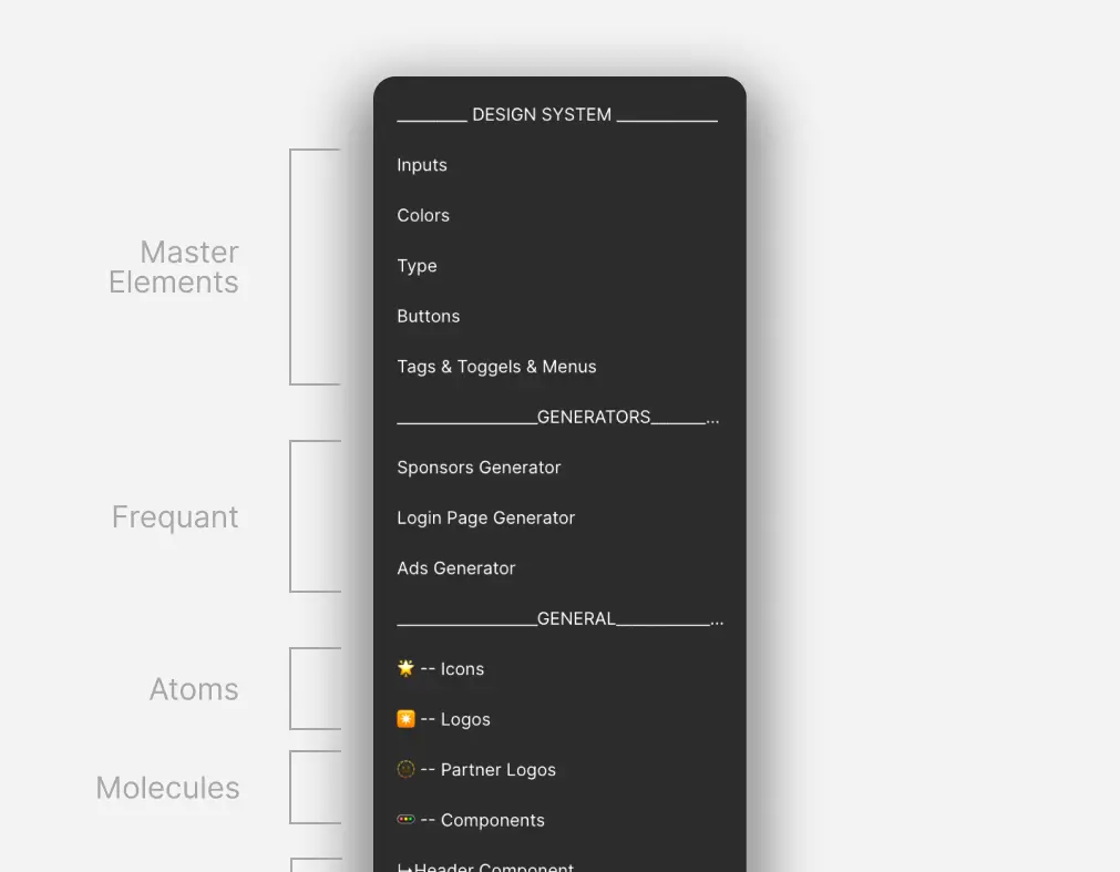 Enterprise design system hero visual